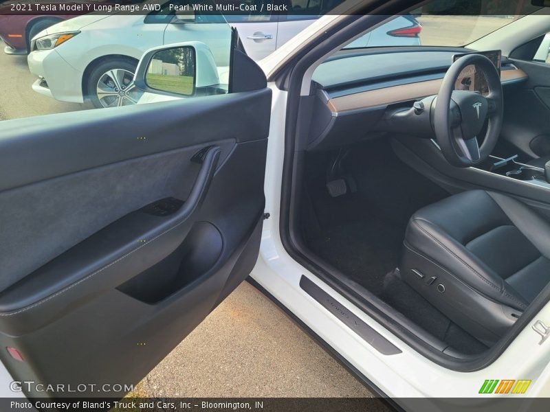Front Seat of 2021 Model Y Long Range AWD