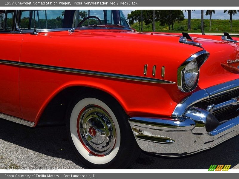 India Ivory/Matador Red / Red/Black 1957 Chevrolet Nomad Station Wagon