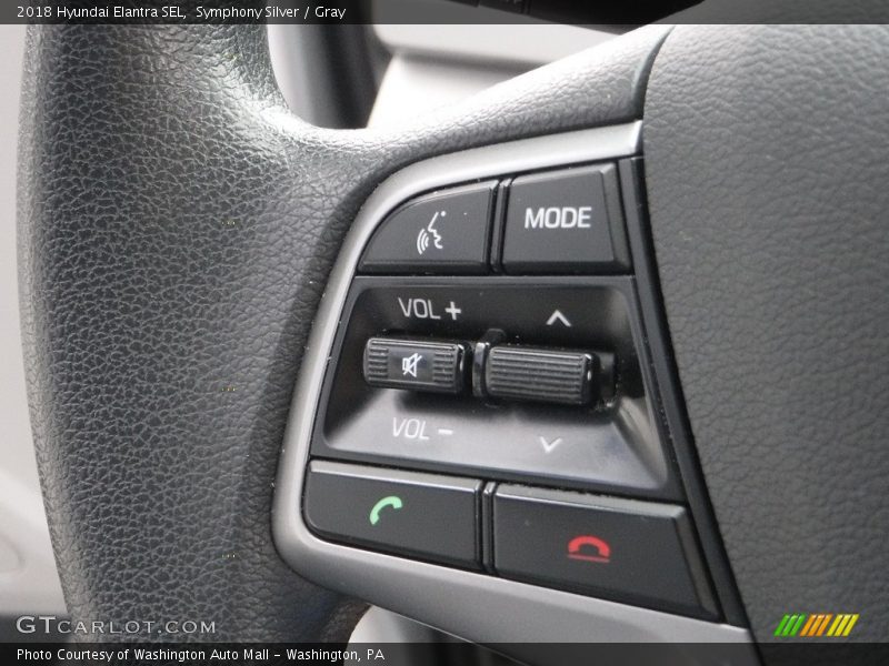 Symphony Silver / Gray 2018 Hyundai Elantra SEL