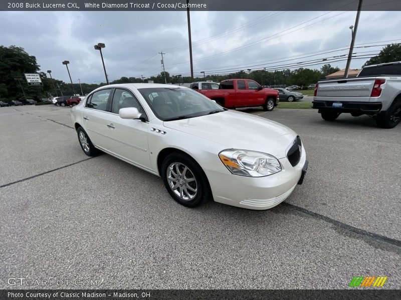 White Diamond Tricoat / Cocoa/Cashmere 2008 Buick Lucerne CXL