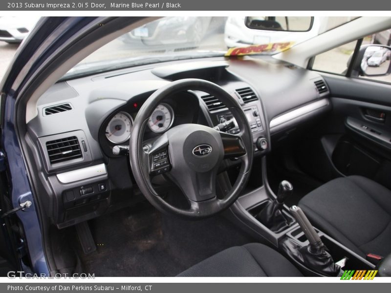 Marine Blue Pearl / Black 2013 Subaru Impreza 2.0i 5 Door