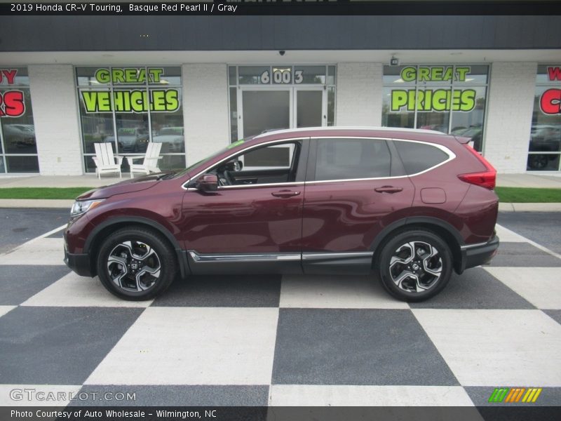 Basque Red Pearl II / Gray 2019 Honda CR-V Touring