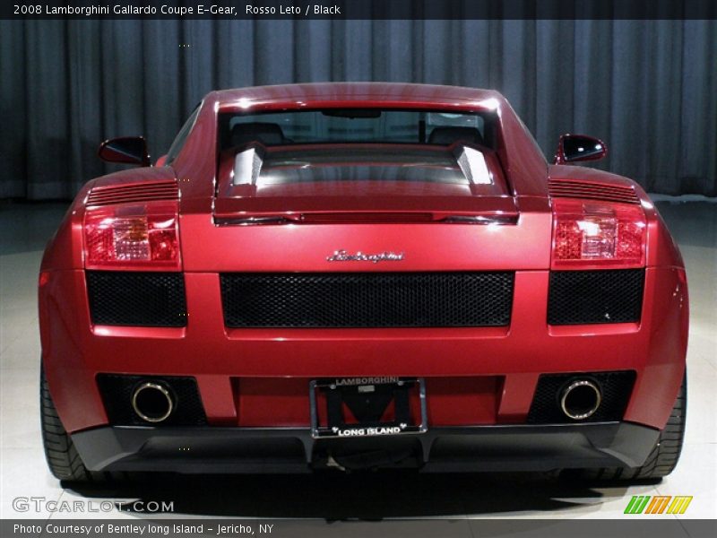 Rosso Leto / Black 2008 Lamborghini Gallardo Coupe E-Gear