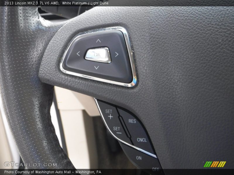 White Platinum / Light Dune 2013 Lincoln MKZ 3.7L V6 AWD