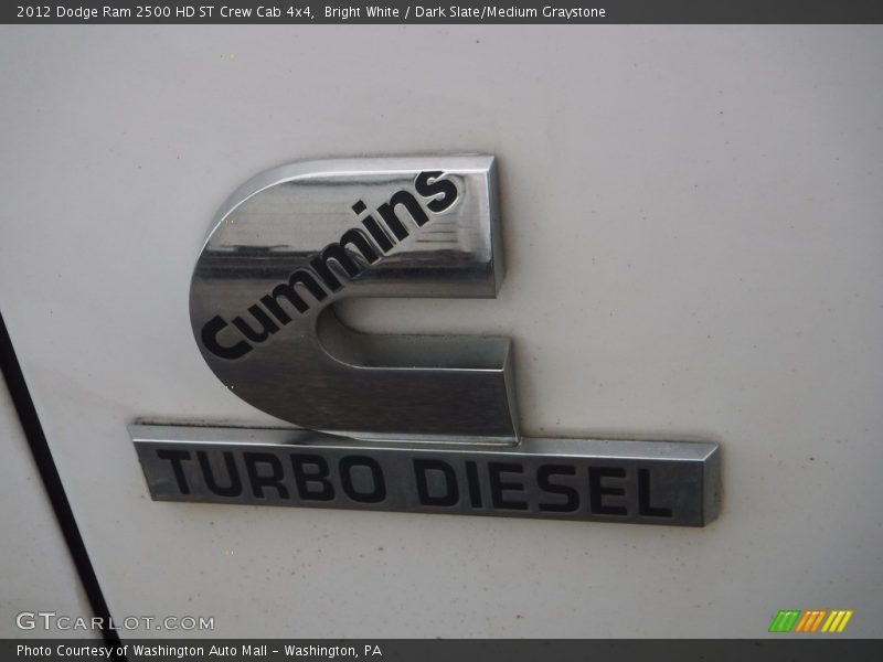 Bright White / Dark Slate/Medium Graystone 2012 Dodge Ram 2500 HD ST Crew Cab 4x4