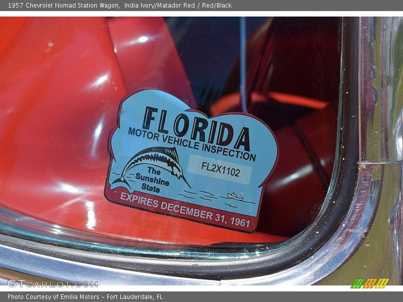 India Ivory/Matador Red / Red/Black 1957 Chevrolet Nomad Station Wagon
