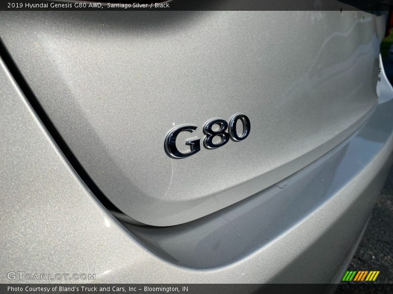 Santiago Silver / Black 2019 Hyundai Genesis G80 AWD