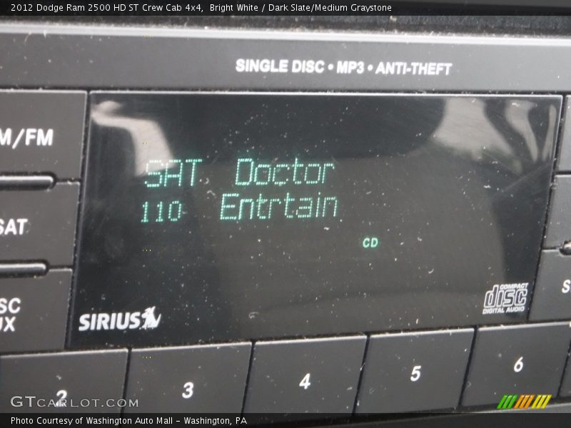 Bright White / Dark Slate/Medium Graystone 2012 Dodge Ram 2500 HD ST Crew Cab 4x4