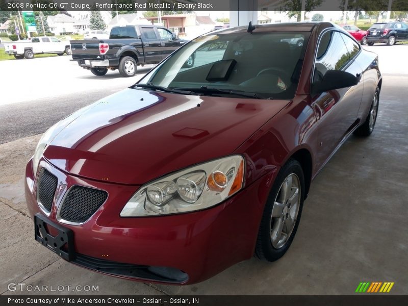 Performance Red Metallic / Ebony Black 2008 Pontiac G6 GT Coupe