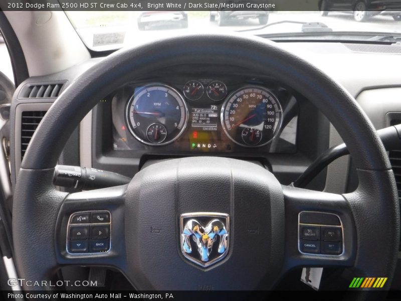Bright White / Dark Slate/Medium Graystone 2012 Dodge Ram 2500 HD ST Crew Cab 4x4