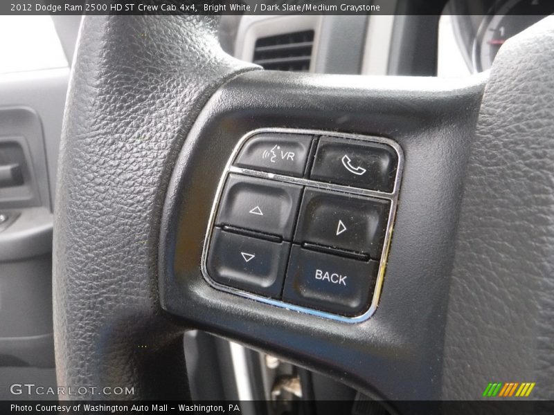 Bright White / Dark Slate/Medium Graystone 2012 Dodge Ram 2500 HD ST Crew Cab 4x4