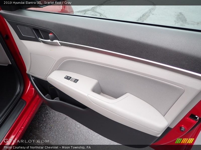 Scarlet Red / Gray 2019 Hyundai Elantra SEL