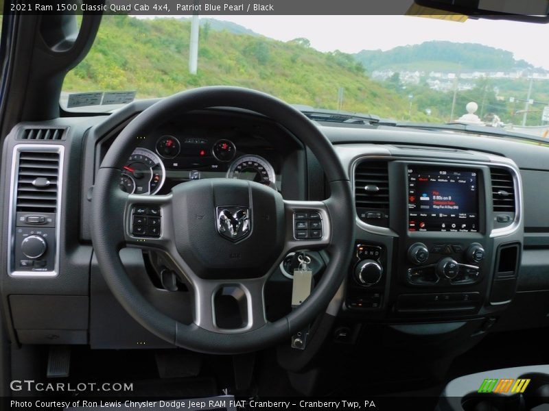 Patriot Blue Pearl / Black 2021 Ram 1500 Classic Quad Cab 4x4