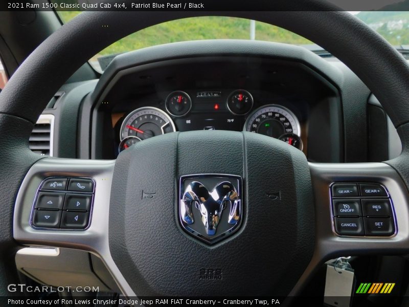 Patriot Blue Pearl / Black 2021 Ram 1500 Classic Quad Cab 4x4