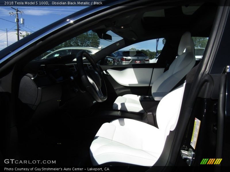 Obsidian Black Metallic / Black 2018 Tesla Model S 100D