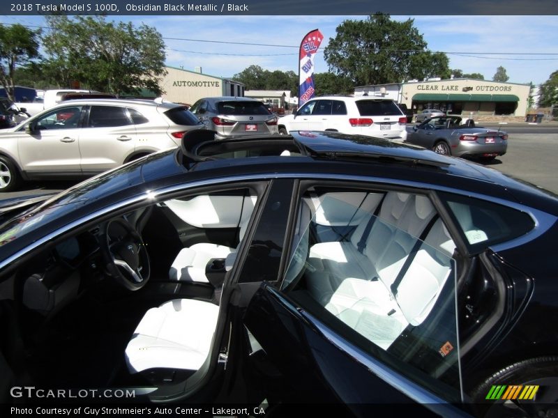 Obsidian Black Metallic / Black 2018 Tesla Model S 100D