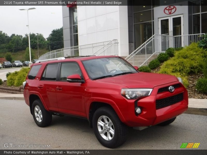Barcelona Red Metallic / Sand Beige 2016 Toyota 4Runner SR5 Premium 4x4