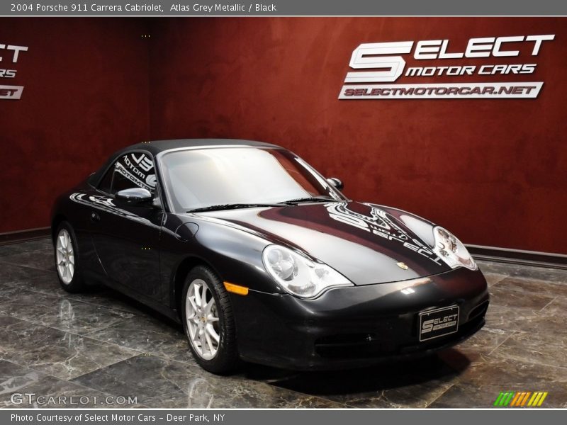 Atlas Grey Metallic / Black 2004 Porsche 911 Carrera Cabriolet