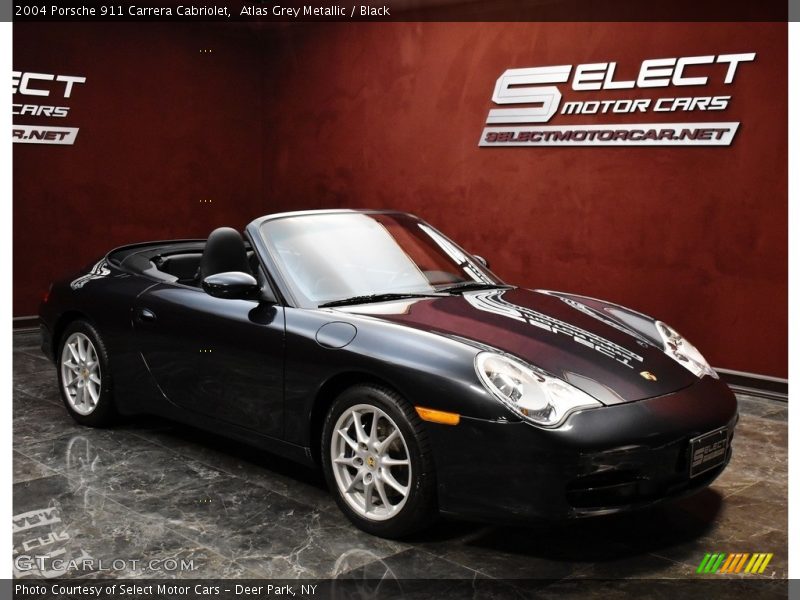 Atlas Grey Metallic / Black 2004 Porsche 911 Carrera Cabriolet