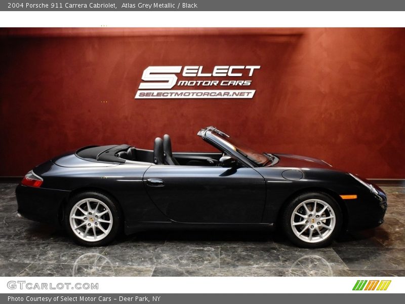 Atlas Grey Metallic / Black 2004 Porsche 911 Carrera Cabriolet