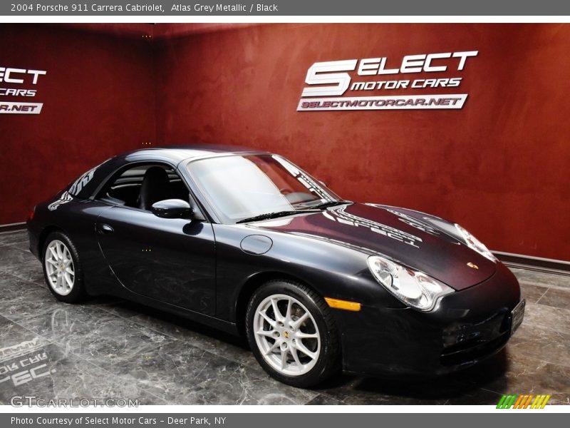 Atlas Grey Metallic / Black 2004 Porsche 911 Carrera Cabriolet
