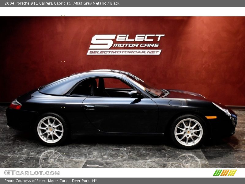 Atlas Grey Metallic / Black 2004 Porsche 911 Carrera Cabriolet