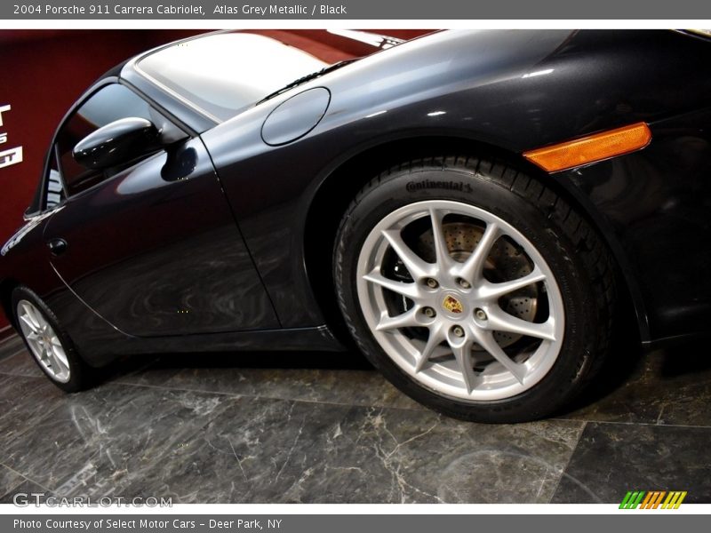 Atlas Grey Metallic / Black 2004 Porsche 911 Carrera Cabriolet