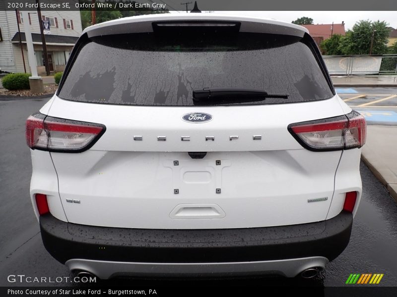 Oxford White / Dark Earth Gray 2020 Ford Escape SE