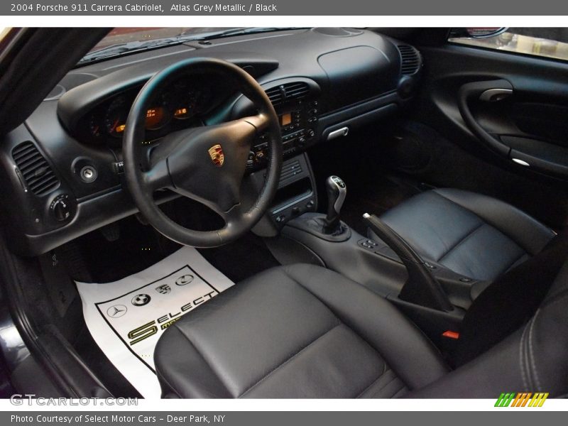 Atlas Grey Metallic / Black 2004 Porsche 911 Carrera Cabriolet