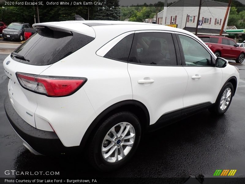 Oxford White / Dark Earth Gray 2020 Ford Escape SE