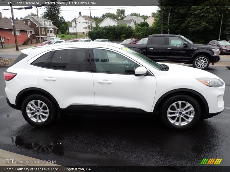 Oxford White / Dark Earth Gray 2020 Ford Escape SE