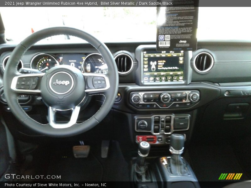 Dashboard of 2021 Wrangler Unlimited Rubicon 4xe Hybrid