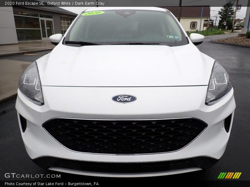 Oxford White / Dark Earth Gray 2020 Ford Escape SE
