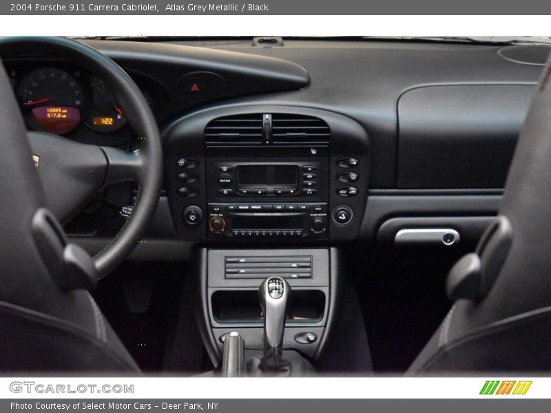 Atlas Grey Metallic / Black 2004 Porsche 911 Carrera Cabriolet