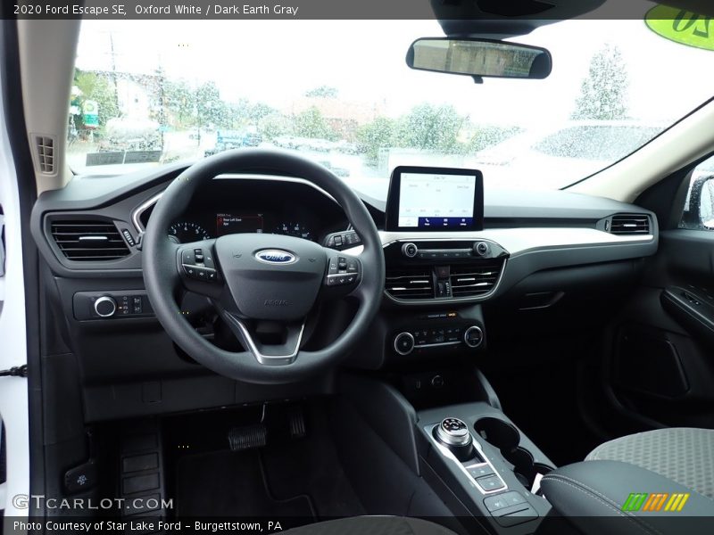 Oxford White / Dark Earth Gray 2020 Ford Escape SE