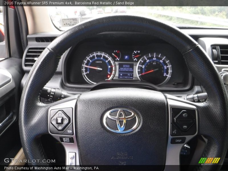 Barcelona Red Metallic / Sand Beige 2016 Toyota 4Runner SR5 Premium 4x4