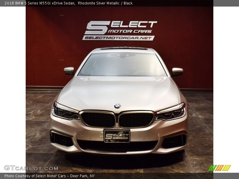 Rhodonite Silver Metallic / Black 2018 BMW 5 Series M550i xDrive Sedan