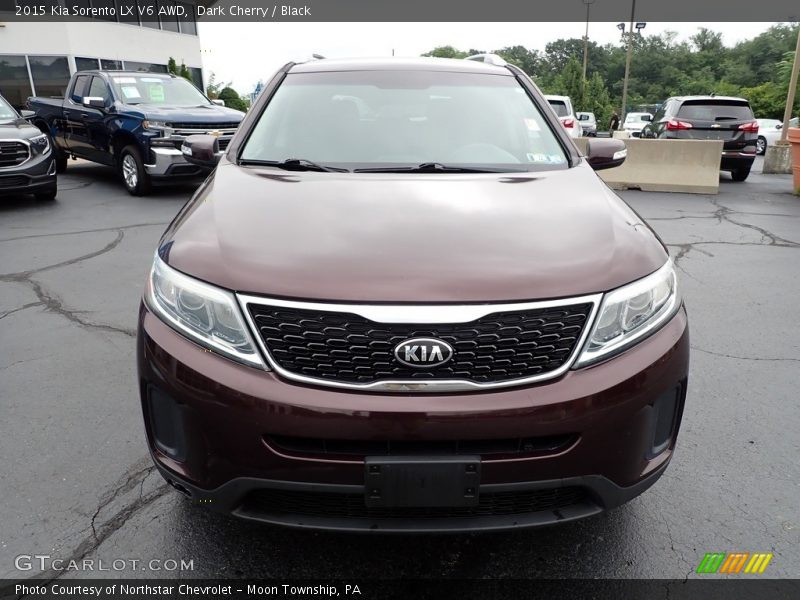 Dark Cherry / Black 2015 Kia Sorento LX V6 AWD