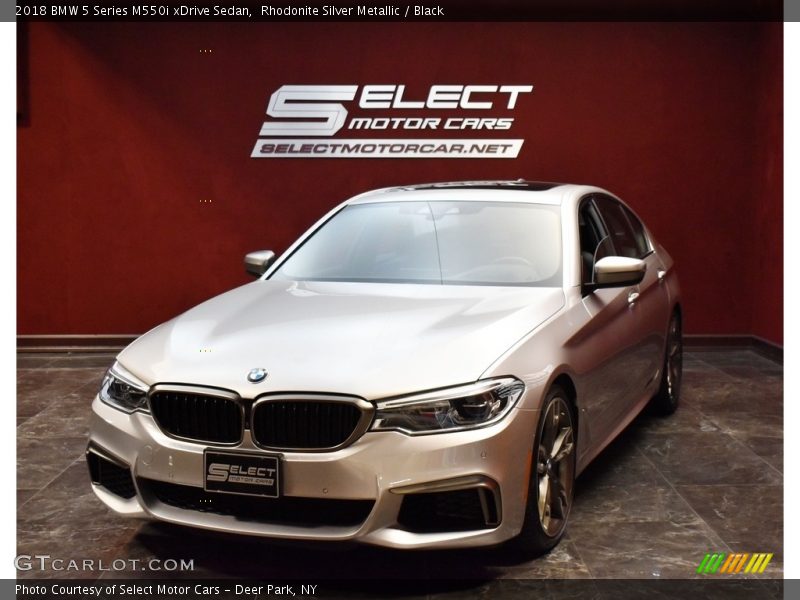 Rhodonite Silver Metallic / Black 2018 BMW 5 Series M550i xDrive Sedan