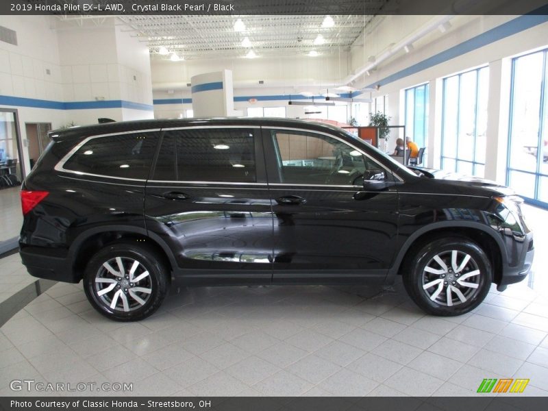 Crystal Black Pearl / Black 2019 Honda Pilot EX-L AWD