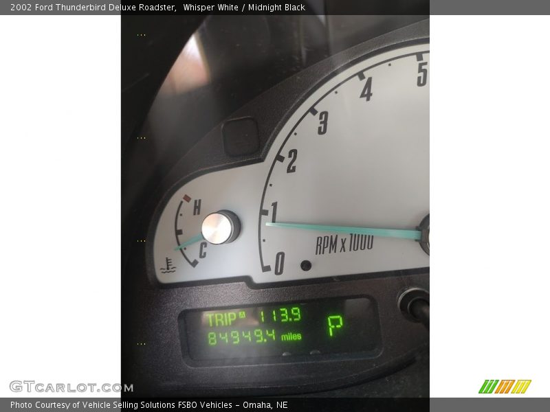 Whisper White / Midnight Black 2002 Ford Thunderbird Deluxe Roadster