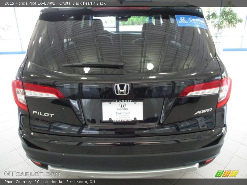 Crystal Black Pearl / Black 2019 Honda Pilot EX-L AWD