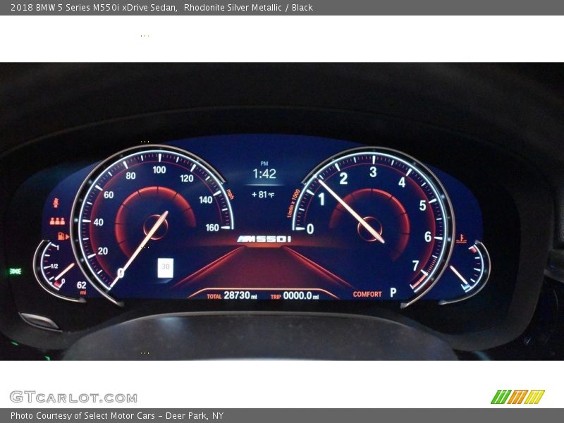  2018 5 Series M550i xDrive Sedan M550i xDrive Sedan Gauges