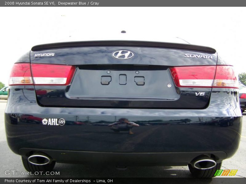 Deepwater Blue / Gray 2008 Hyundai Sonata SE V6