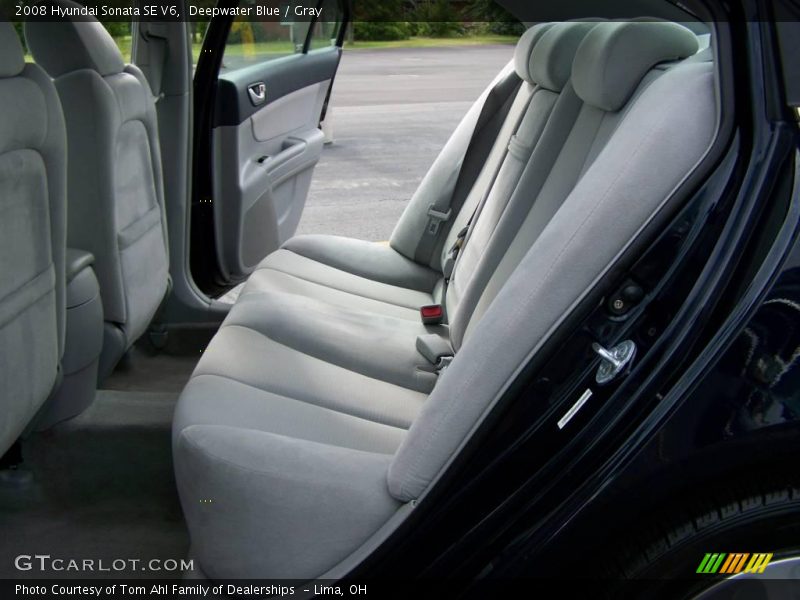 Deepwater Blue / Gray 2008 Hyundai Sonata SE V6