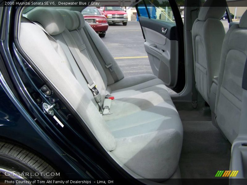 Deepwater Blue / Gray 2008 Hyundai Sonata SE V6