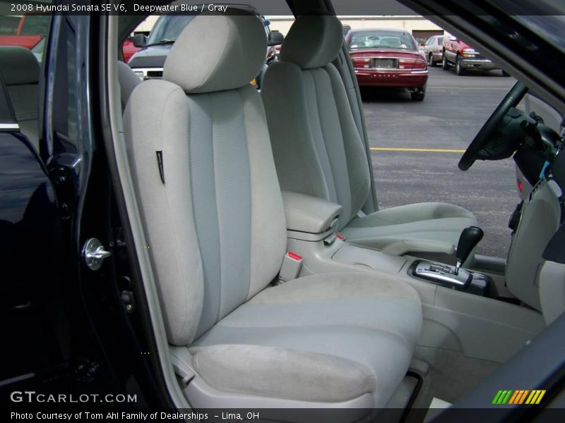 Deepwater Blue / Gray 2008 Hyundai Sonata SE V6