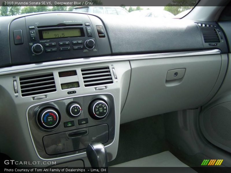 Deepwater Blue / Gray 2008 Hyundai Sonata SE V6