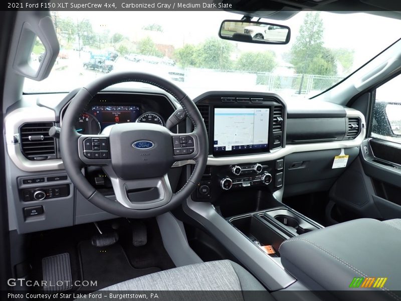 Carbonized Gray / Medium Dark Slate 2021 Ford F150 XLT SuperCrew 4x4