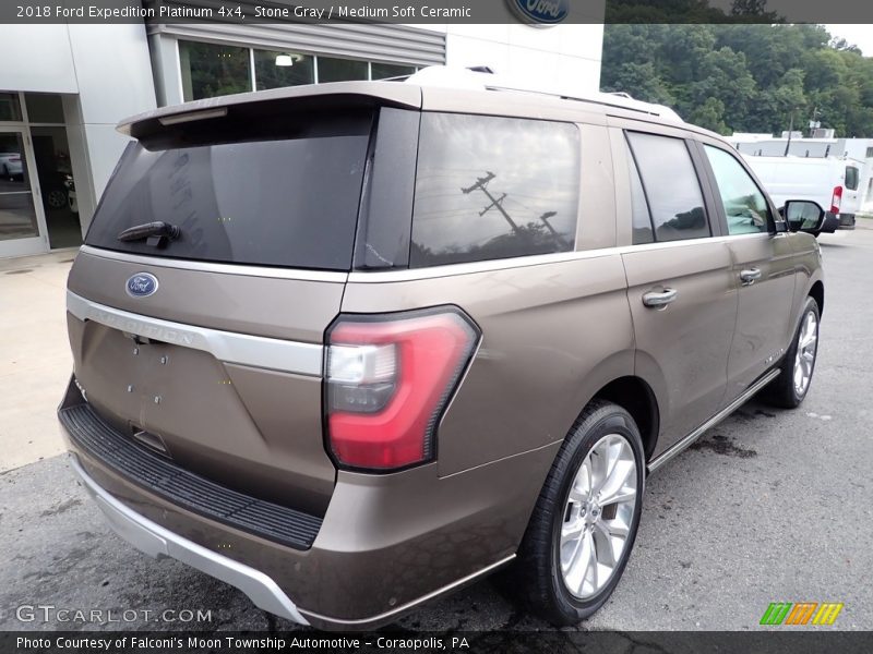 Stone Gray / Medium Soft Ceramic 2018 Ford Expedition Platinum 4x4